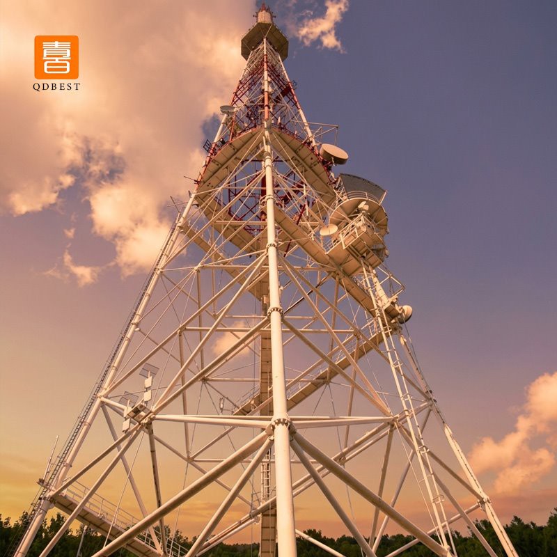 4-Legged Tubular Lattice Cell Steel Tower